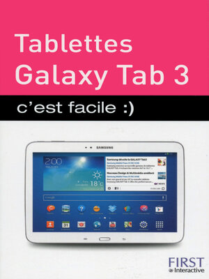 cover image of Tablettes Galaxy Tab 3 c'est facile